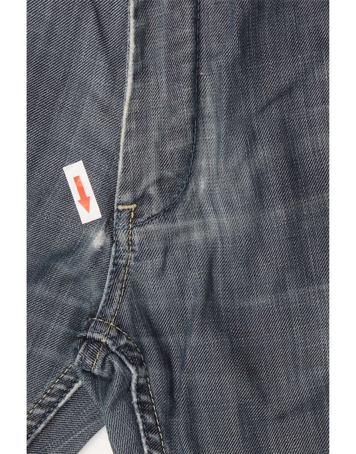 Zara Mens Straight Jeans EU 42 Large W32 L30 Blue Cotton