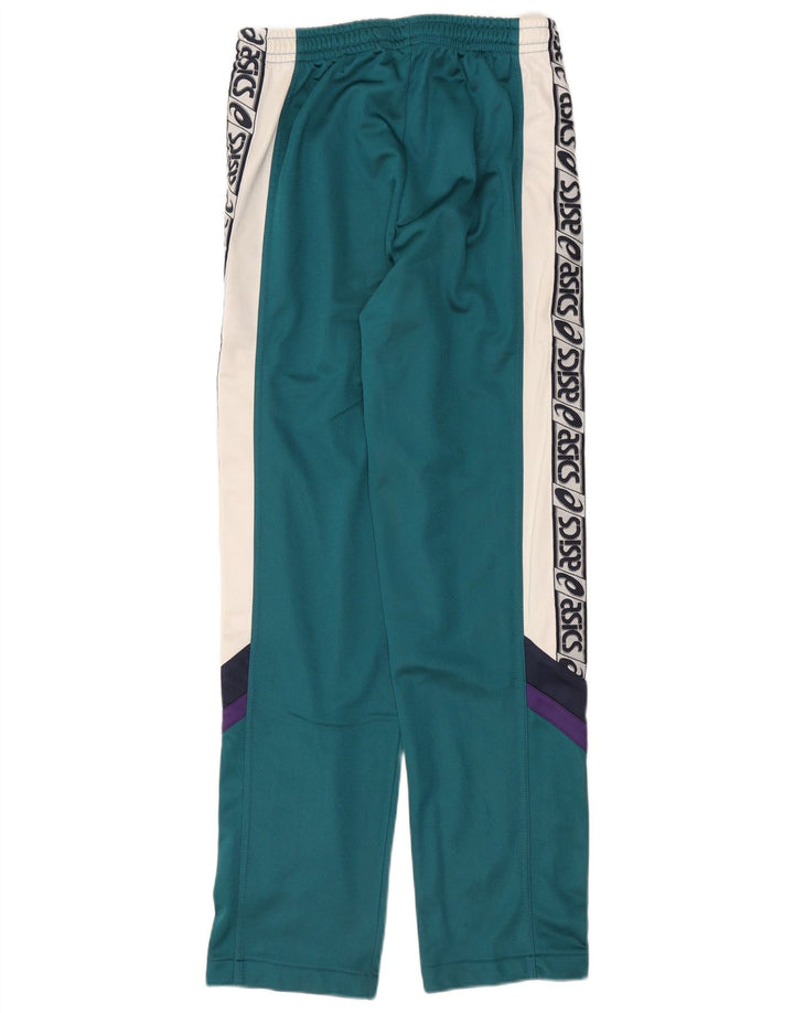 Asics Mens Graphic Full Tracksuit IT 48 Medium  Green Colourblock