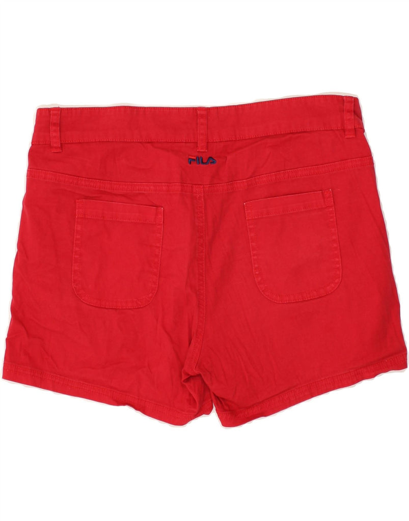 FILA Womens Chino Shorts IT 42 Medium W32 Red Cotton | Vintage Fila | Thrift | Second-Hand Fila | Used Clothing | Messina Hembry 