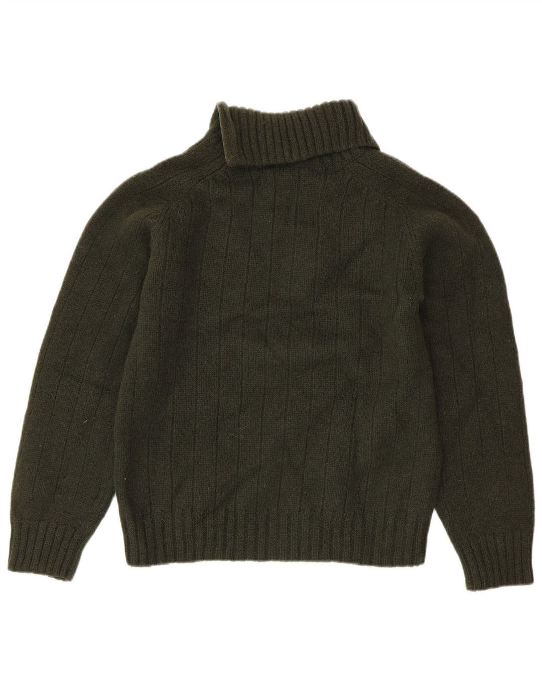 DIESEL Womens Zip Neck Jumper Sweater UK 18 XL Khaki Wool