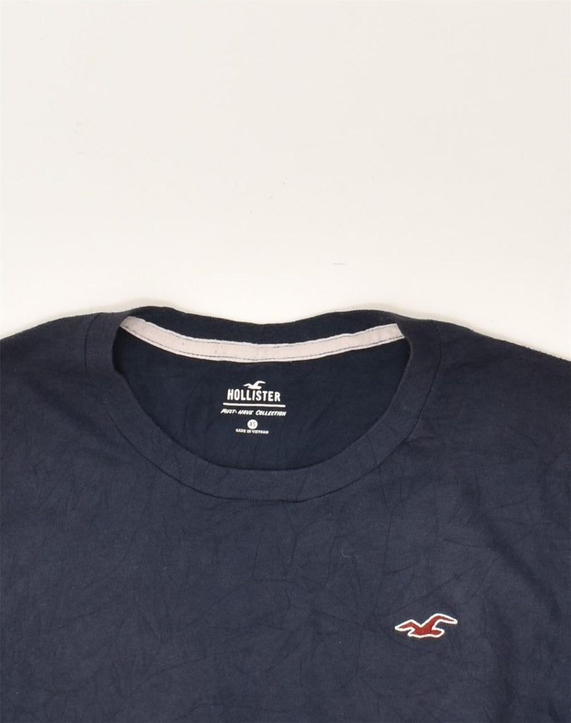 HOLLISTER Mens T-Shirt Top XS Navy Blue Cotton | Vintage Hollister | Thrift | Second-Hand Hollister | Used Clothing | Messina Hembry 