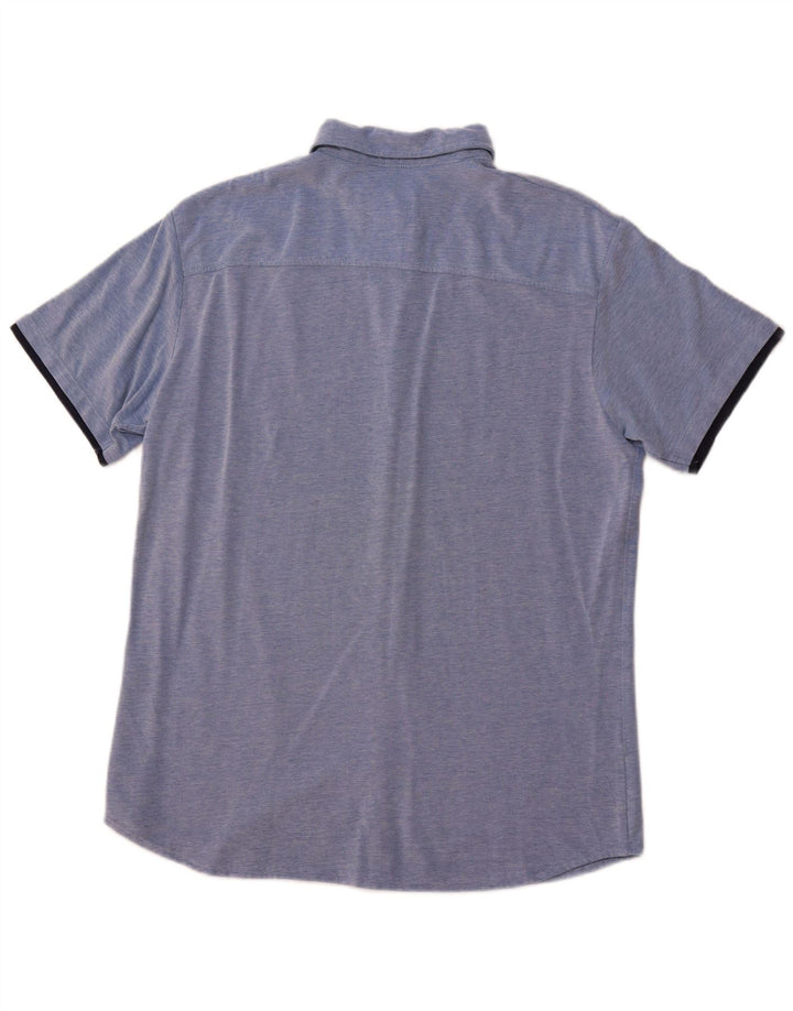 JACK & JONES Mens Slim Fit Shirt XL Blue Cotton