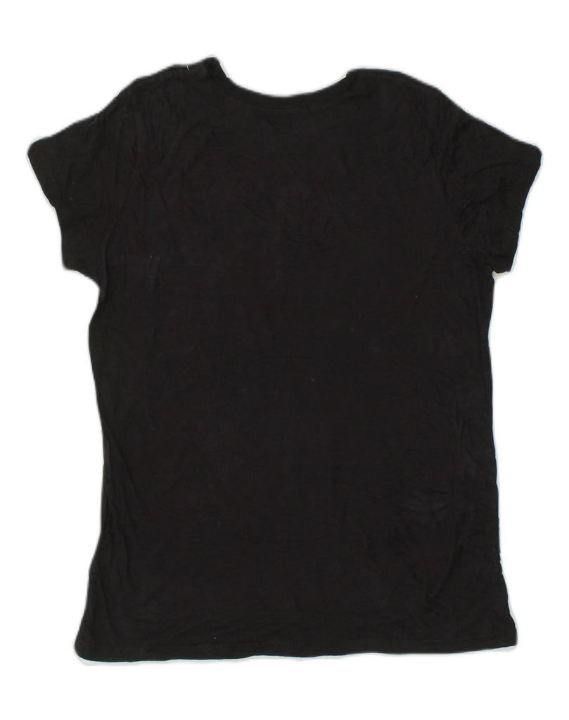 VOLCOM Womens Graphic T-Shirt Top UK 18 XL Black Cotton | Vintage Volcom | Thrift | Second-Hand Volcom | Used Clothing | Messina Hembry 