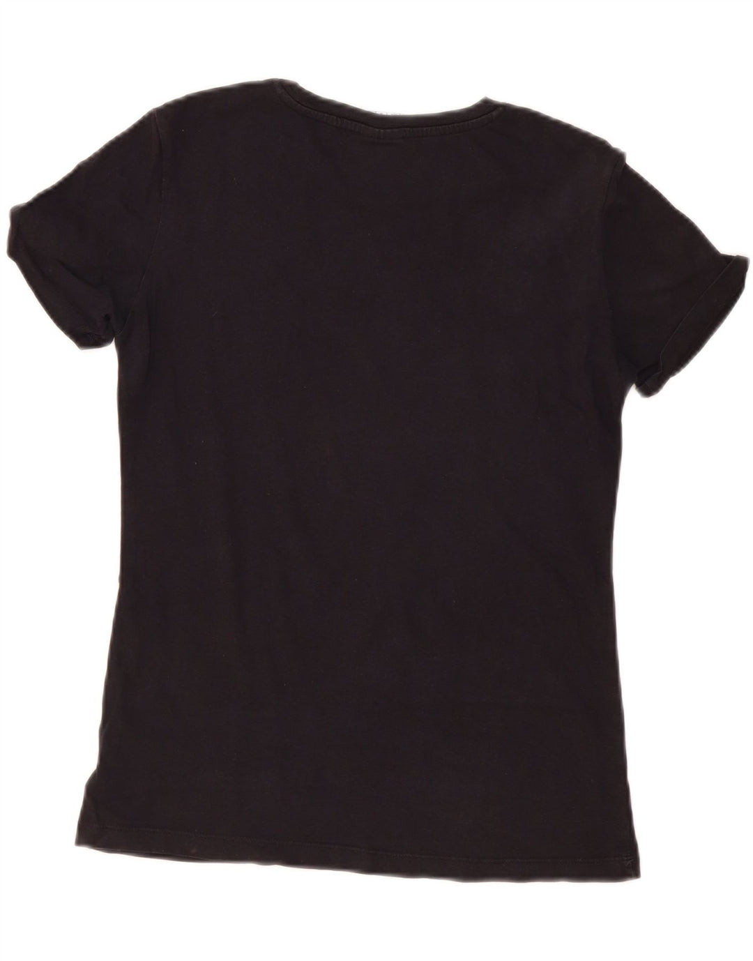 Champion Womens Graphic T-Shirt Top UK 12 Medium Black