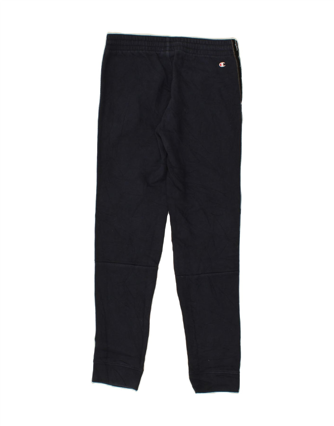 CHAMPION Mens Graphic Tracksuit Trousers Joggers Small Navy Blue Vintage Champion and Second-Hand Champion from Messina Hembry 