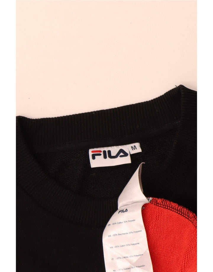 Fila Womens Graphic Sweatshirt Jumper UK 14 Medium Multicoloured