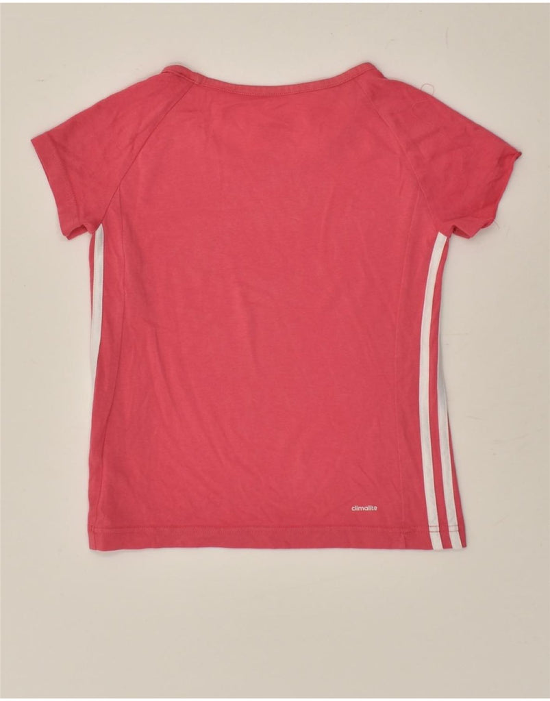 ADIDAS Girls Climalite T-Shirt Top 9-10 Years Pink | Vintage Adidas | Thrift | Second-Hand Adidas | Used Clothing | Messina Hembry 