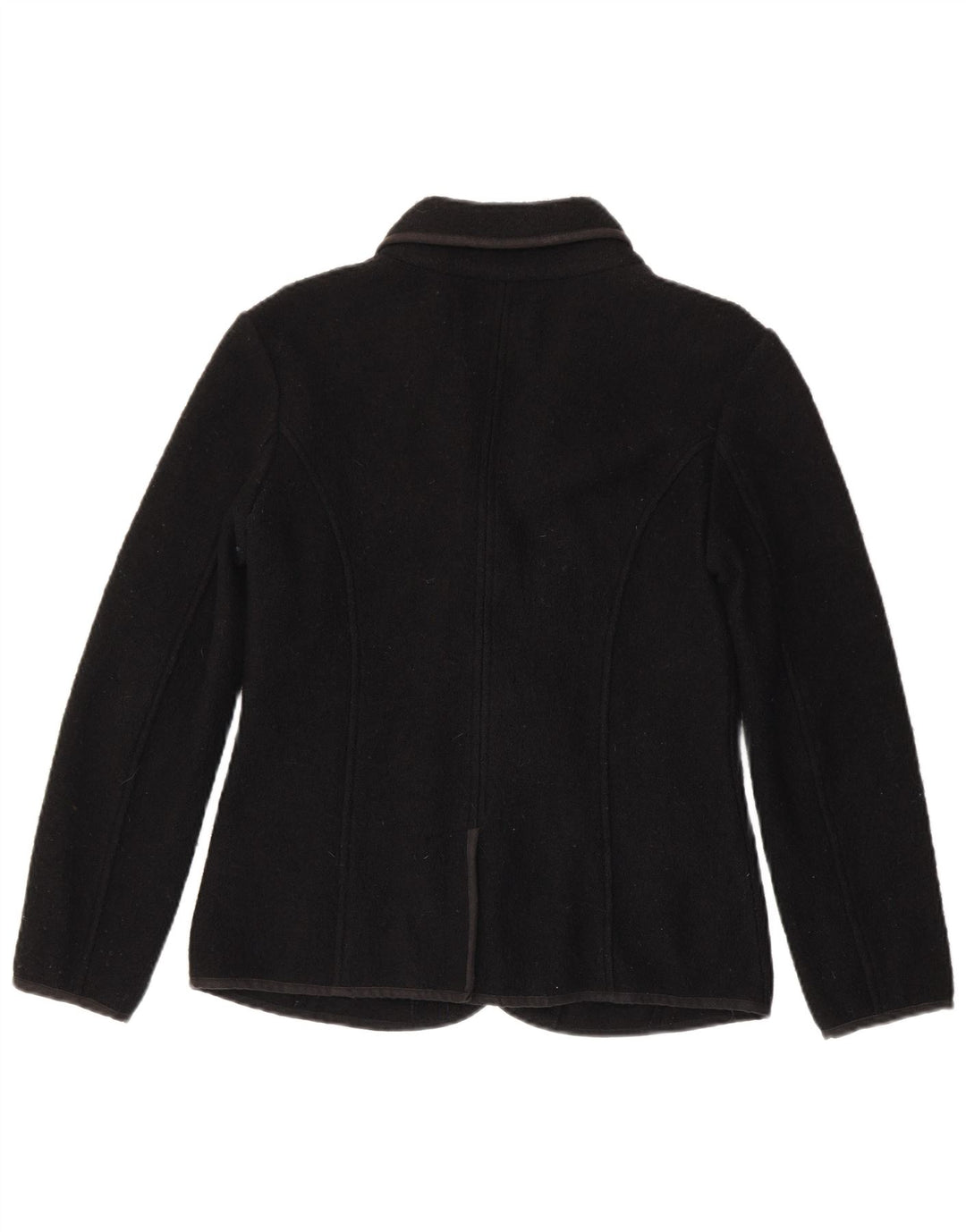 Woolrich Womens 4 Button Blazer Jacket UK 14 Large Black Wool