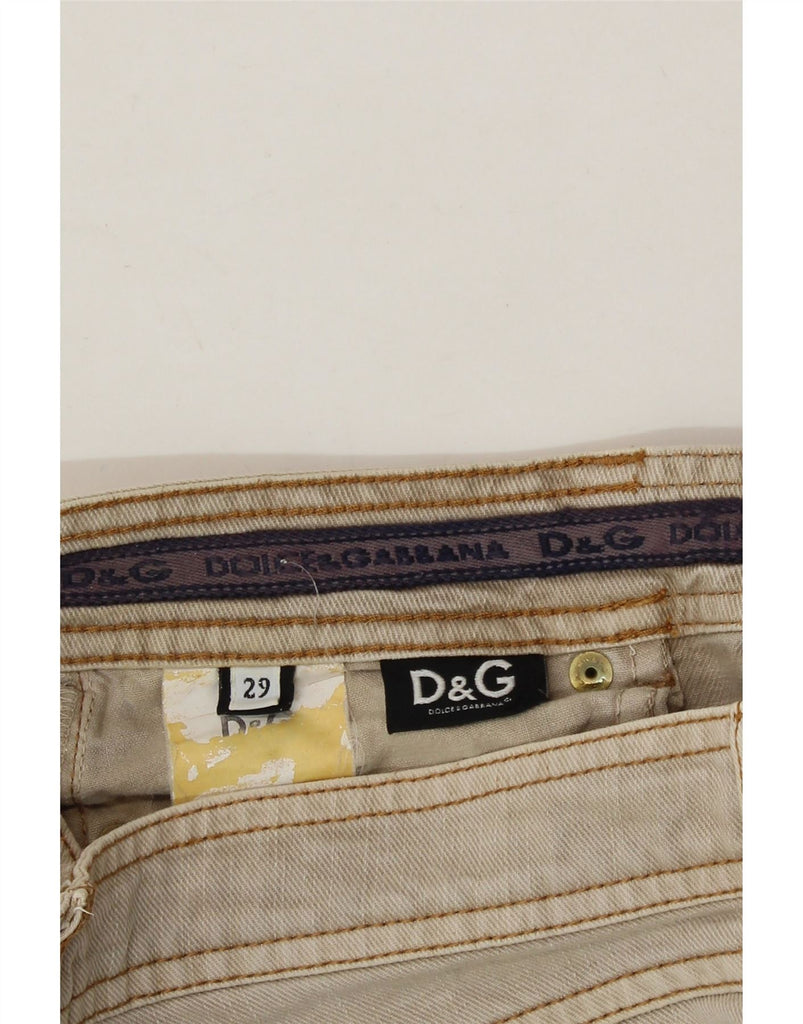 DOLCE & GABBANA Womens Capri Jeans W29 L20 Beige Vintage Dolce & Gabbana and Second-Hand Dolce & Gabbana from Messina Hembry 