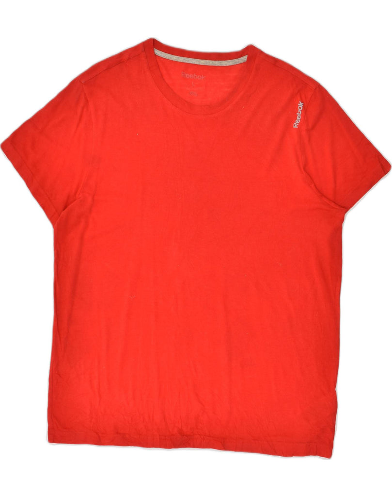 REEBOK Mens T-Shirt Top Large Red Cotton | Vintage Reebok | Thrift | Second-Hand Reebok | Used Clothing | Messina Hembry 