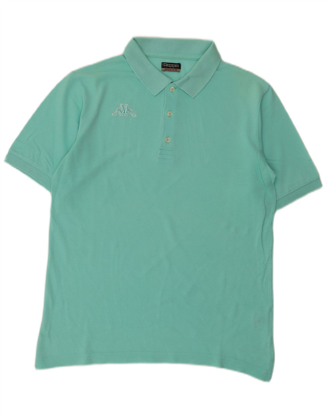 KAPPA Mens Polo Shirt Medium Turquoise Cotton