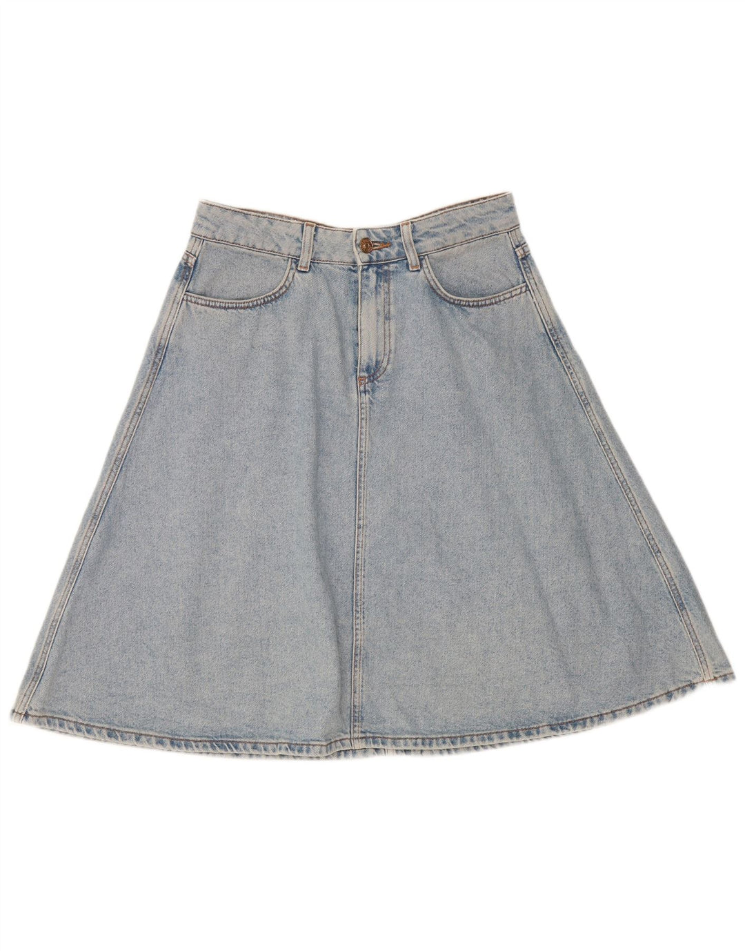 Zara Womens Denim Skirt Medium W28  Blue
