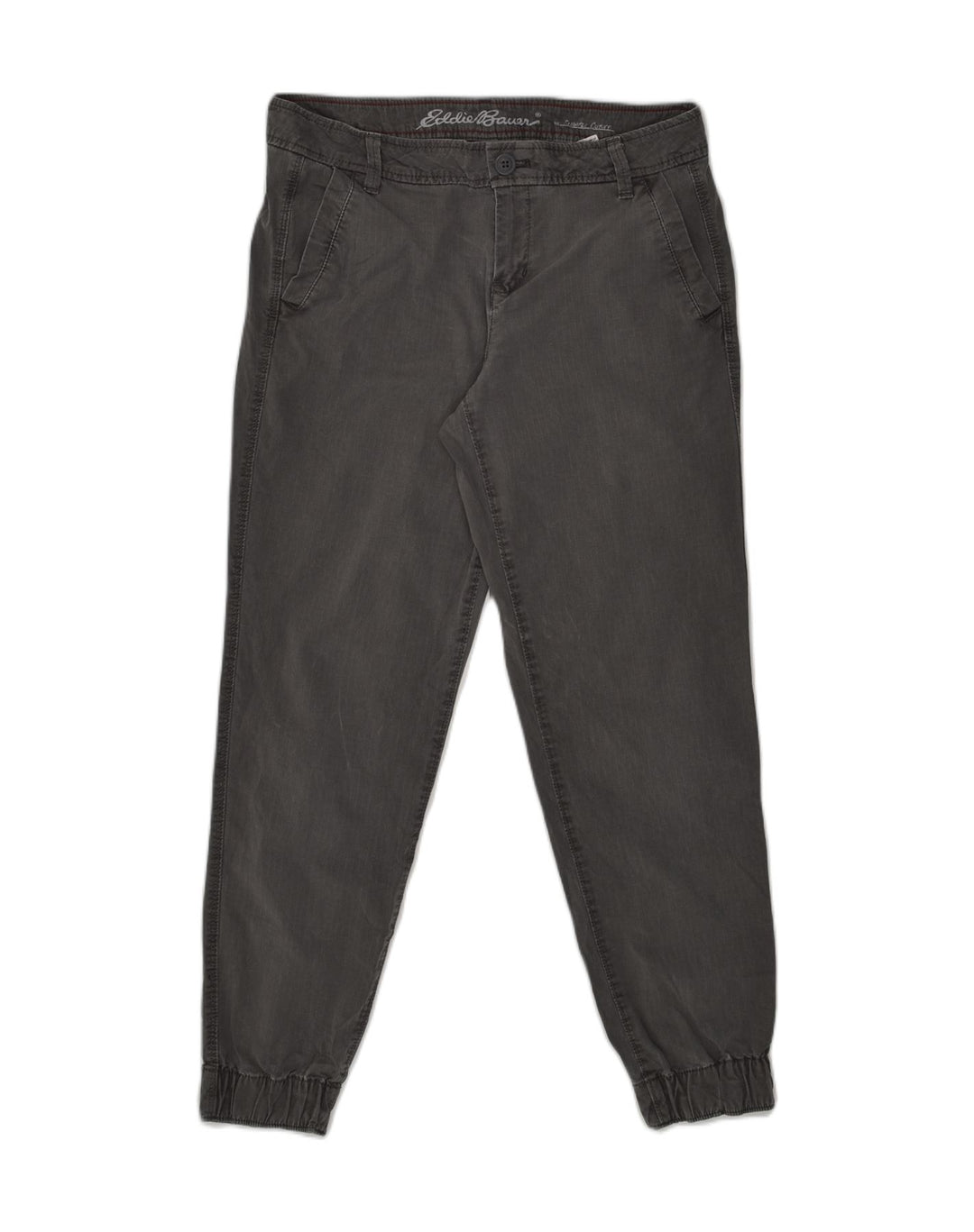 EDDIE BAUER Womens Joggers Chino Trousers US 4 Small W30 L27  Grey | Vintage Eddie Bauer | Thrift | Second-Hand Eddie Bauer | Used Clothing | Messina Hembry 