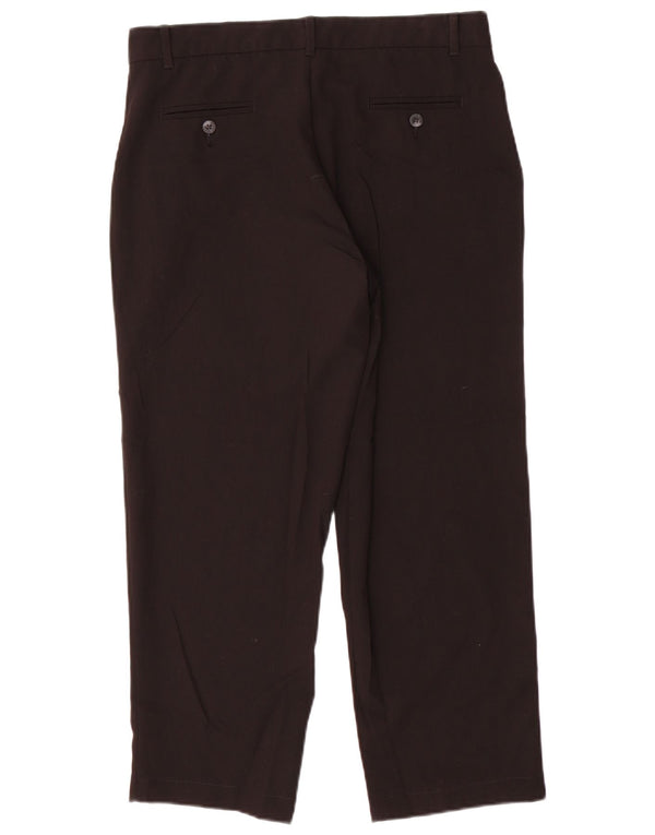 Izod Boys Husky Loose Fit Chino Trousers 15-16 Years W32 L25 Black