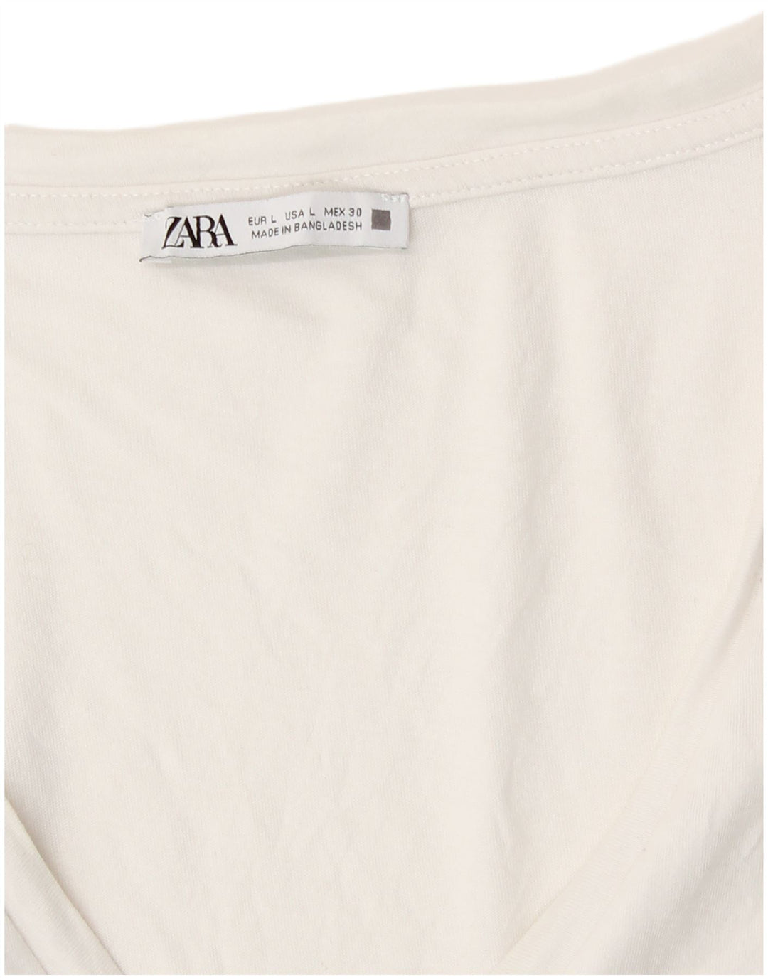 Zara Womens T-Shirt Top UK 16 Large White