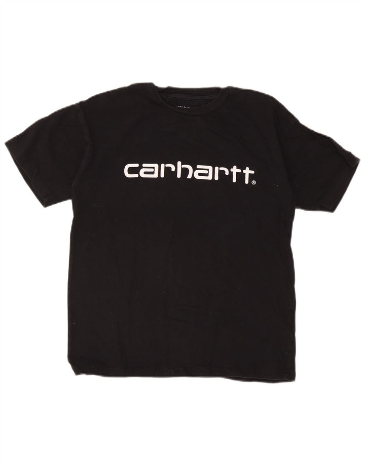 Carhartt Mens Graphic T-Shirt Top Small Black Cotton