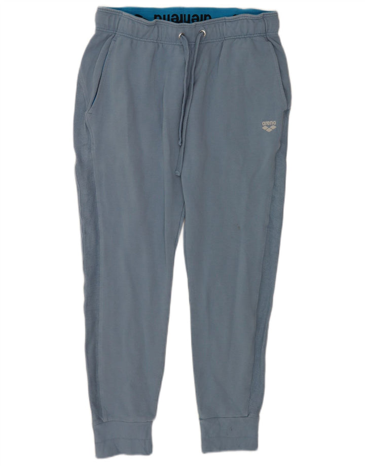 Arena Mens Tracksuit Trousers Joggers Large Blue Cotton