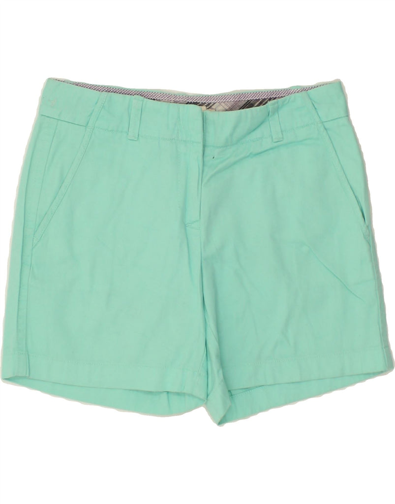 J. CREW Womens Broken In Chino Shorts US 2 XS W28  Turquoise Cotton | Vintage J. Crew | Thrift | Second-Hand J. Crew | Used Clothing | Messina Hembry 