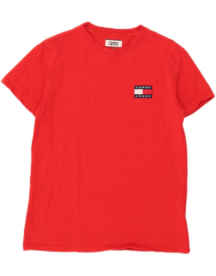 TOMMY HILFIGER Mens T-Shirt Top Small Red Cotton