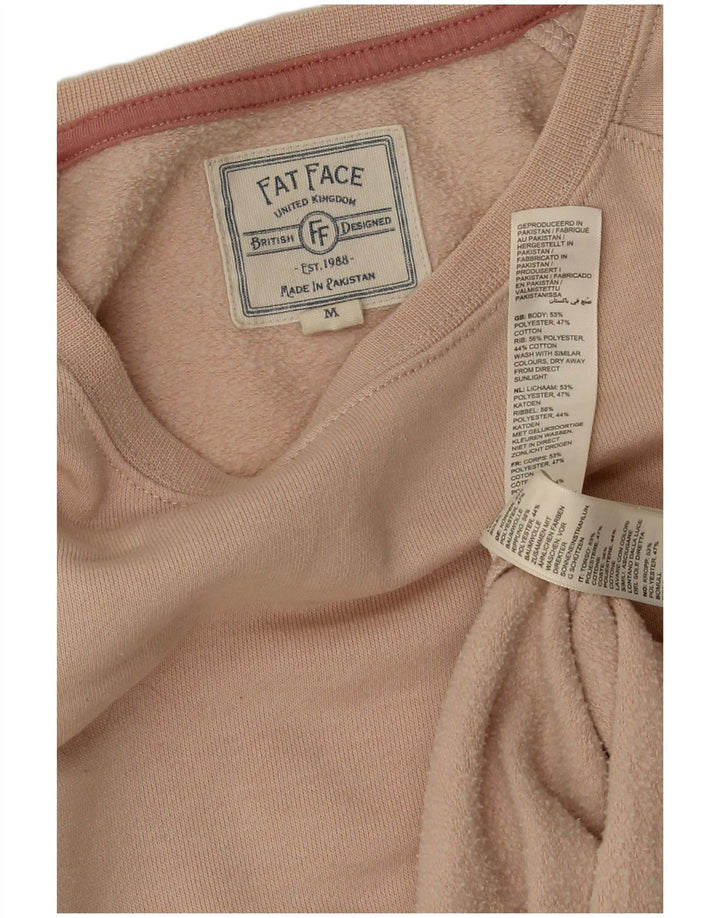 Fat Face Womens Sweatshirt Jumper UK 14 Medium Pink Polyester