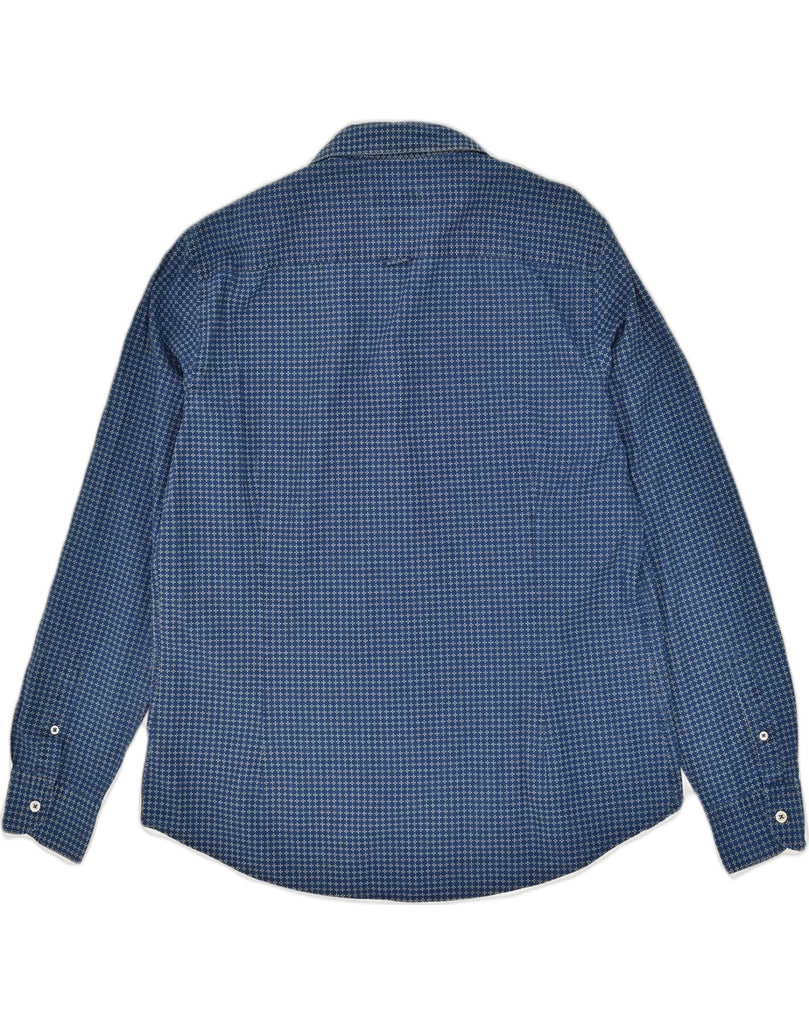 MASSIMO DUTTI Mens Shirt 2XL Blue Check Cotton | Vintage Massimo Dutti | Thrift | Second-Hand Massimo Dutti | Used Clothing | Messina Hembry 