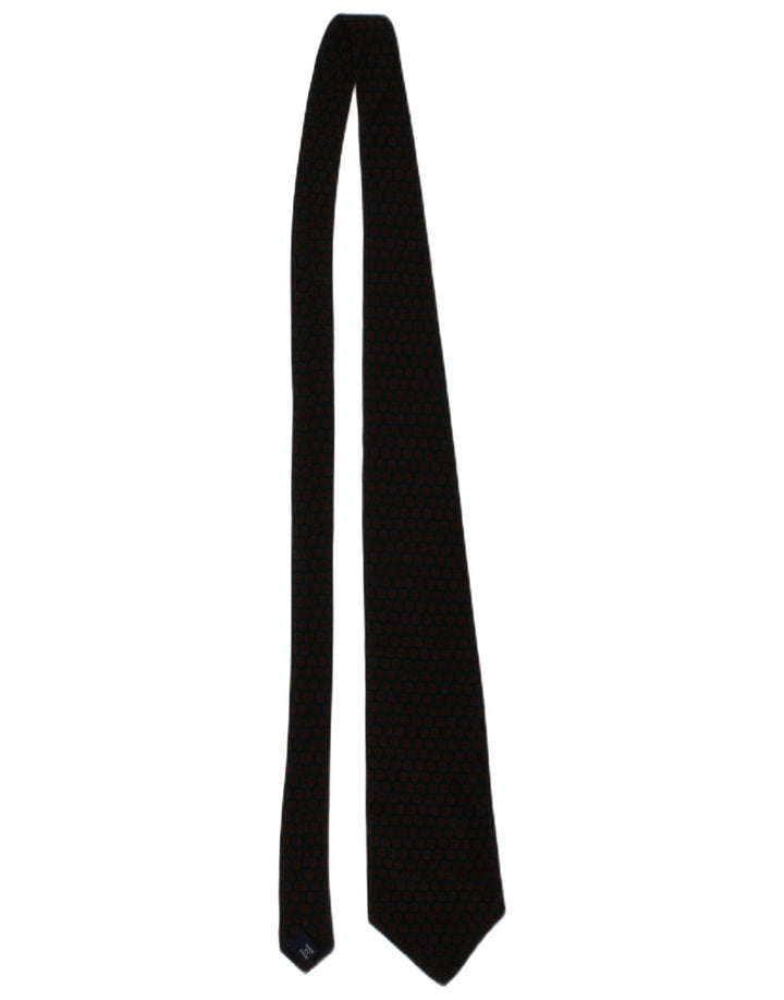 Polo Ralph Lauren Mens Tie One Size Navy Blue Geometric Silk Classic