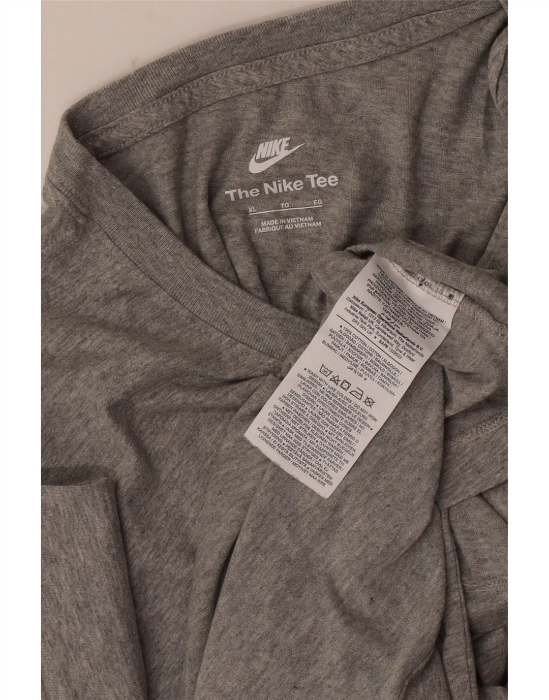 Nike Mens T-Shirt Top XL Grey Flecked Cotton