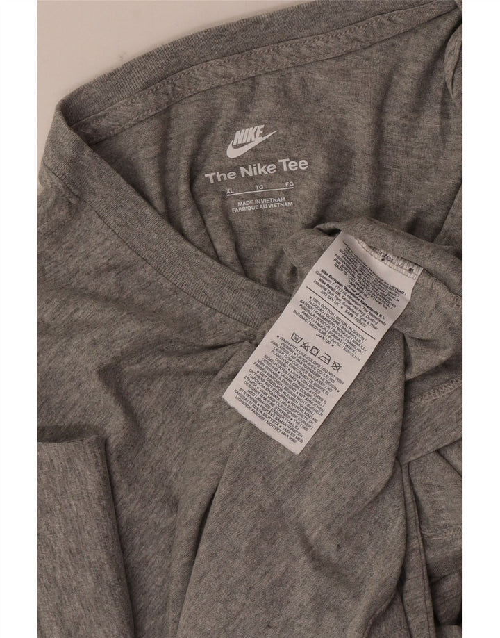 Nike Mens T-Shirt Top XL Grey Flecked Cotton