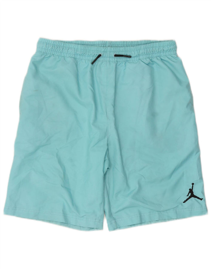 JORDAN Boys Swimming Shorts 13-14 Years XL  Blue Polyester