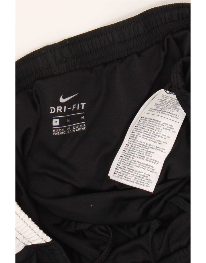 Nike Womens Dri Fit Sport Shorts UK 14 Medium Black Colourblock Polyester