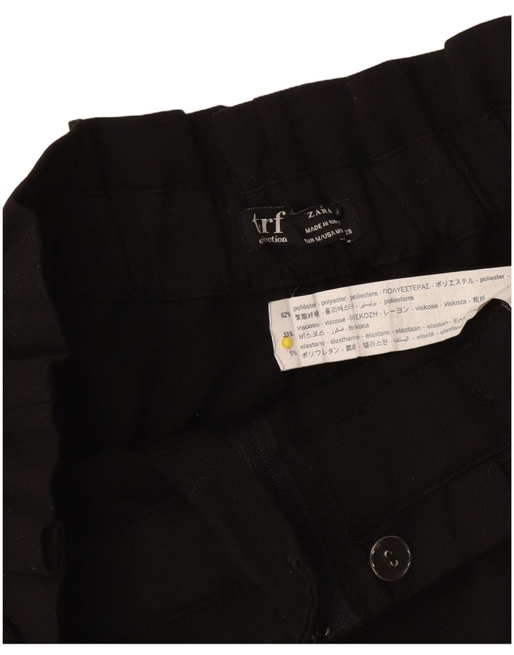 Zara Womens Trafaluc High Rise Casual Shorts Medium W26 Black Polyester