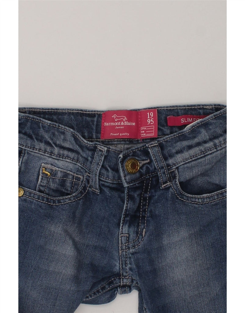 HARMONT & BLAINE Girls Slim Jeans 2-3 Years W20 L16 Blue Cotton | Vintage Harmont & Blaine | Thrift | Second-Hand Harmont & Blaine | Used Clothing | Messina Hembry 