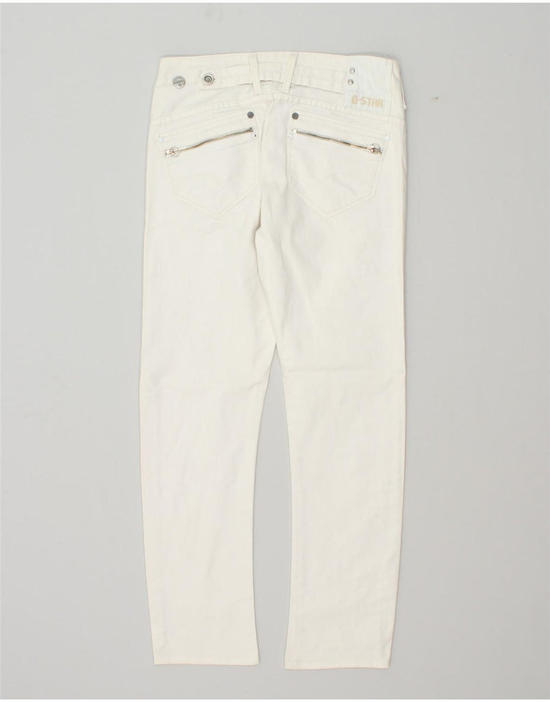 G-STAR Womens Slim Jeans W30 L28  White Cotton | Vintage G-Star | Thrift | Second-Hand G-Star | Used Clothing | Messina Hembry 