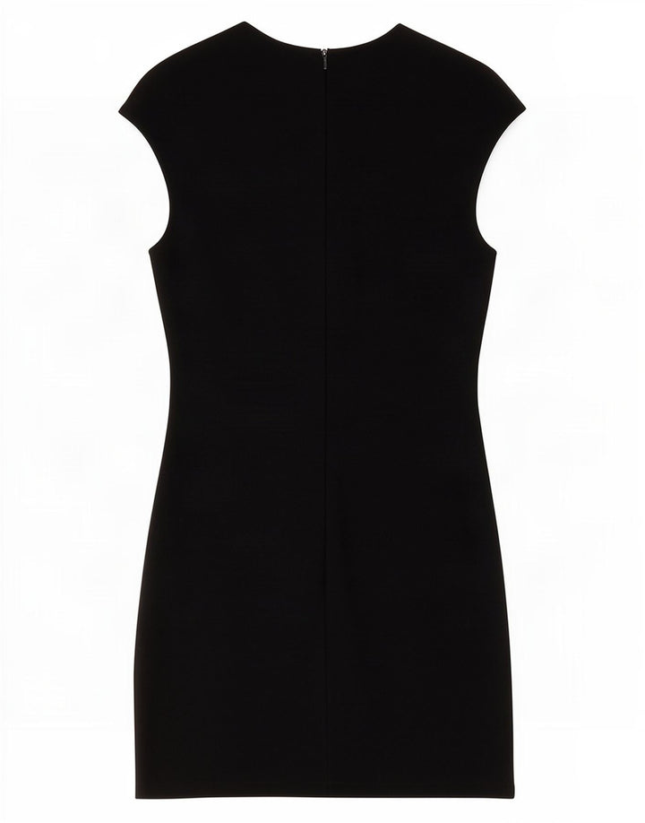 Zara Womens Sheath Dress UK 8 Small Black Polyester