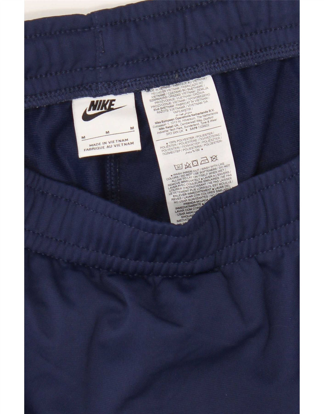 Nike Mens Tracksuit Trousers Joggers Medium  Navy Blue Polyester