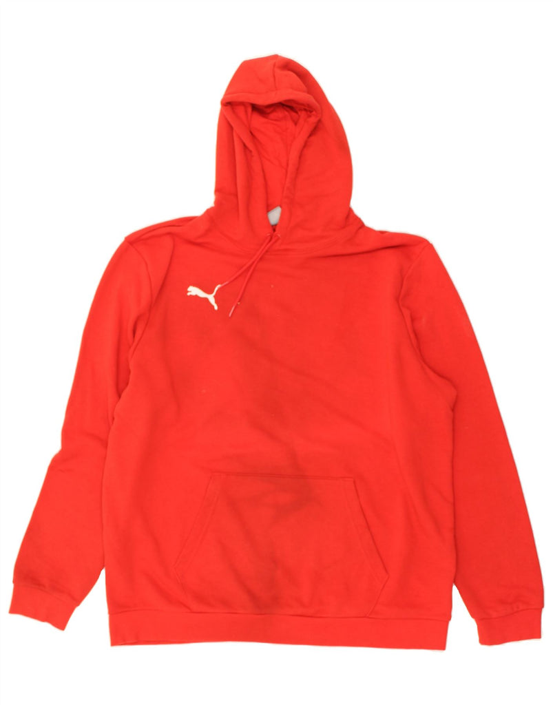 PUMA Mens Hoodie Jumper 2XL Red Cotton | Vintage Puma | Thrift | Second-Hand Puma | Used Clothing | Messina Hembry 