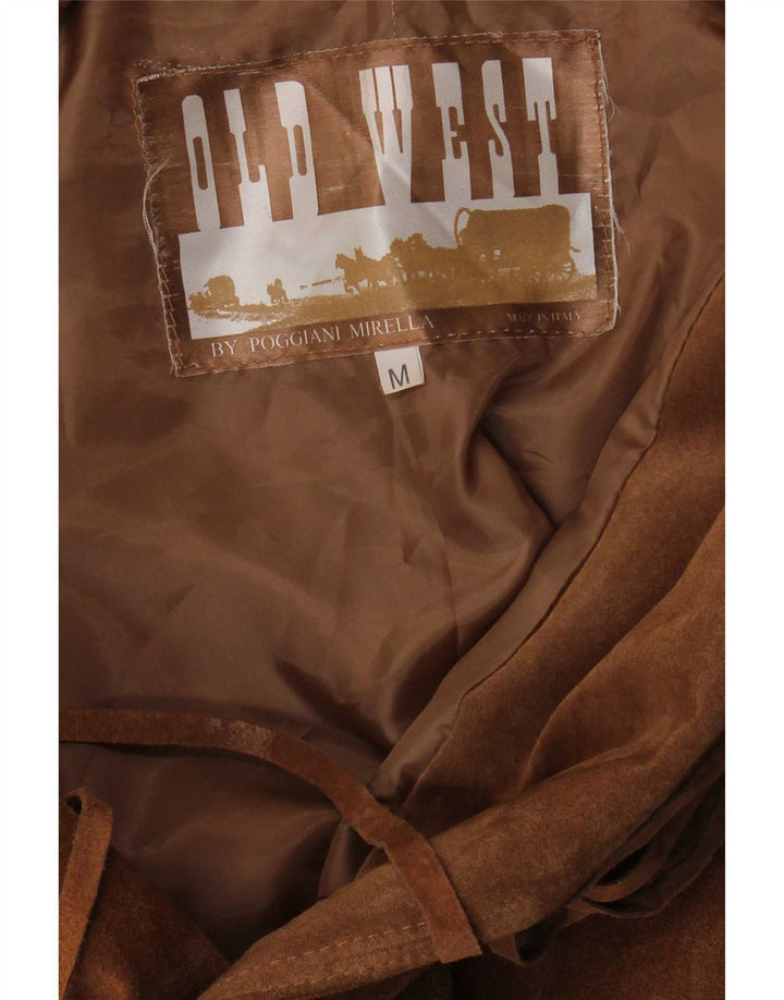 Vintage Mens Suede Jacket UK 38 Medium Brown
