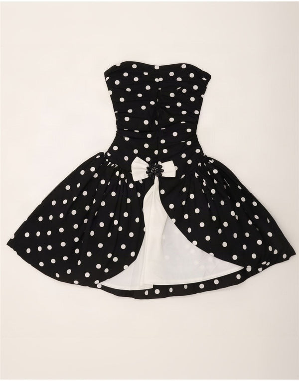 Yessica Womens By C&A Strapless Dress EU 38 Medium Black Polka Dot