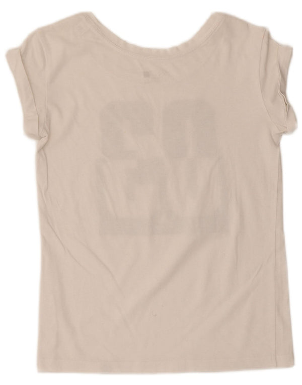 Adidas Womens Climalite Graphic T-Shirt Top UK 4/6 XS White