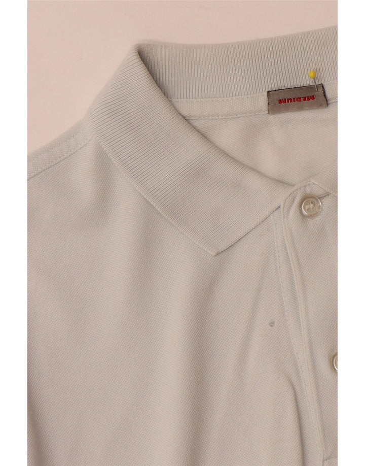 Kappa Mens Polo Shirt Medium White Cotton