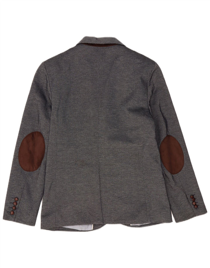ZARA Mens 2 Button Blazer Jacket EU 48 Medium Grey Polyester