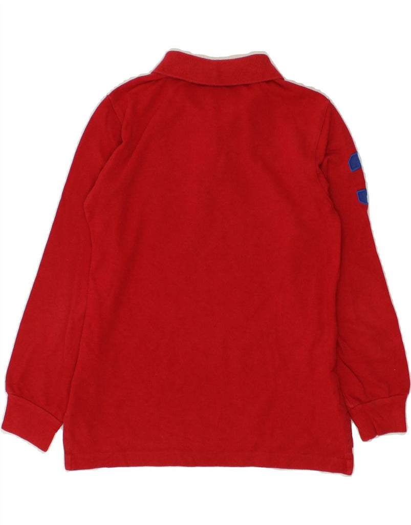 POLO RALPH LAUREN Boys Graphic Long Sleeve Polo Shirt 5-6 Years Red Cotton | Vintage Polo Ralph Lauren | Thrift | Second-Hand Polo Ralph Lauren | Used Clothing | Messina Hembry 