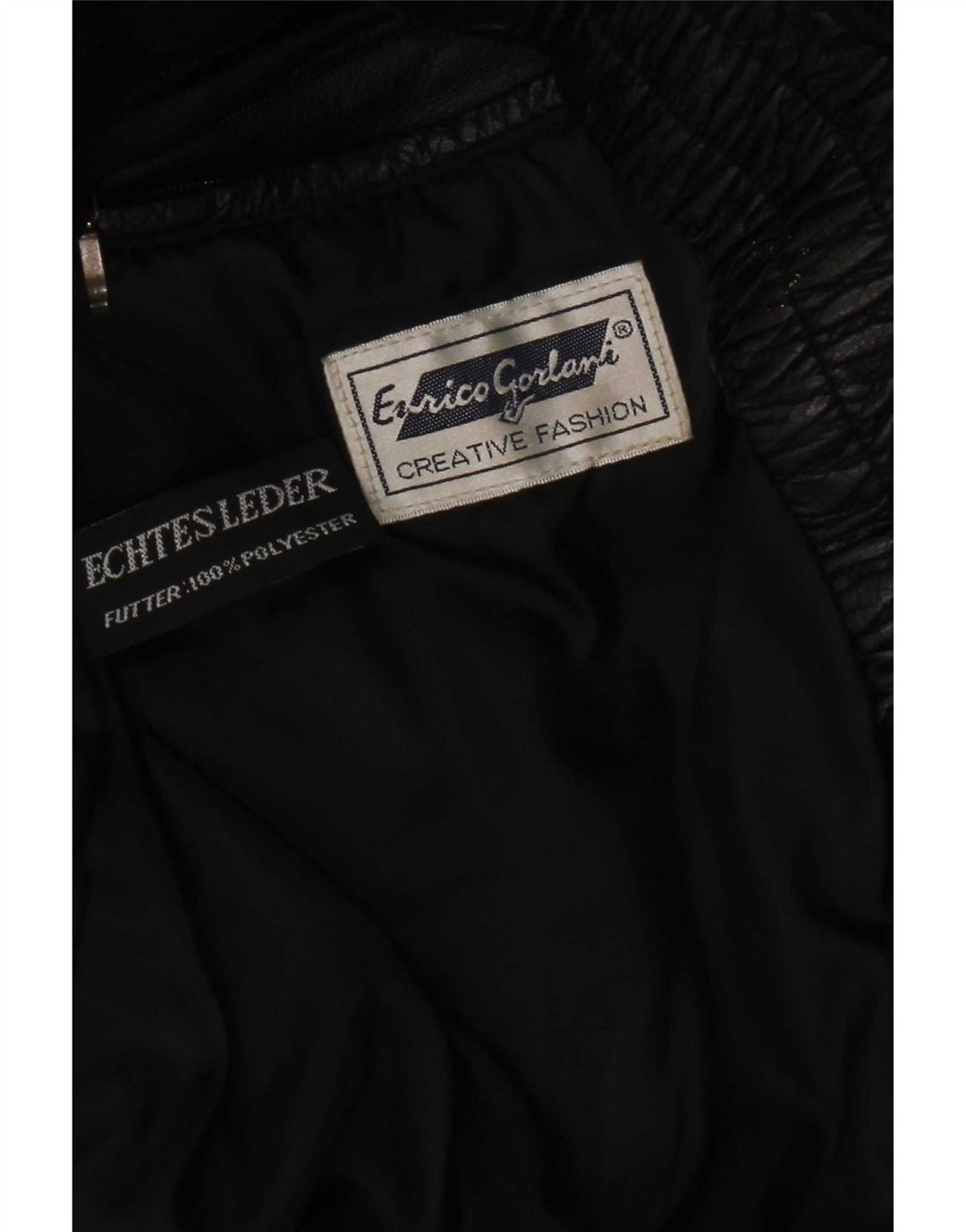 Enrico Gorlani Womens Leather Gilet UK 38 Medium Black