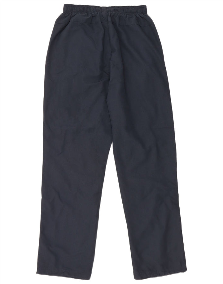 Reebok Boys Graphic Tracksuit Trousers 14-15 Years XL Navy Blue Colourblock