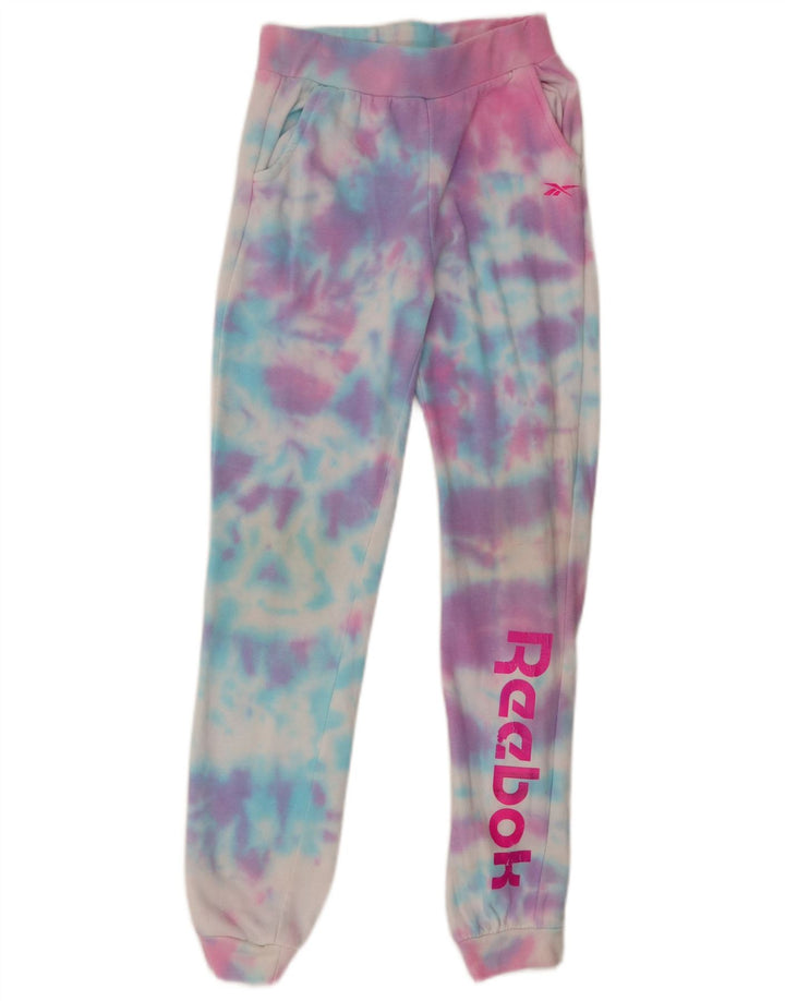 Reebok Girls Graphic Full Tracksuit 13-14 Years Multicoloured Tie Dye