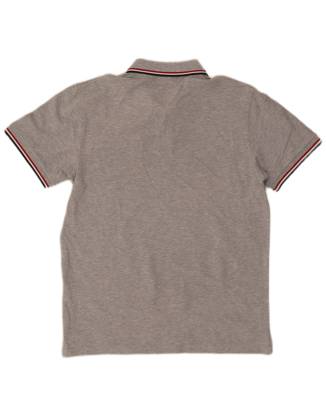 Gant Mens Polo Shirt Medium Grey Striped Cotton