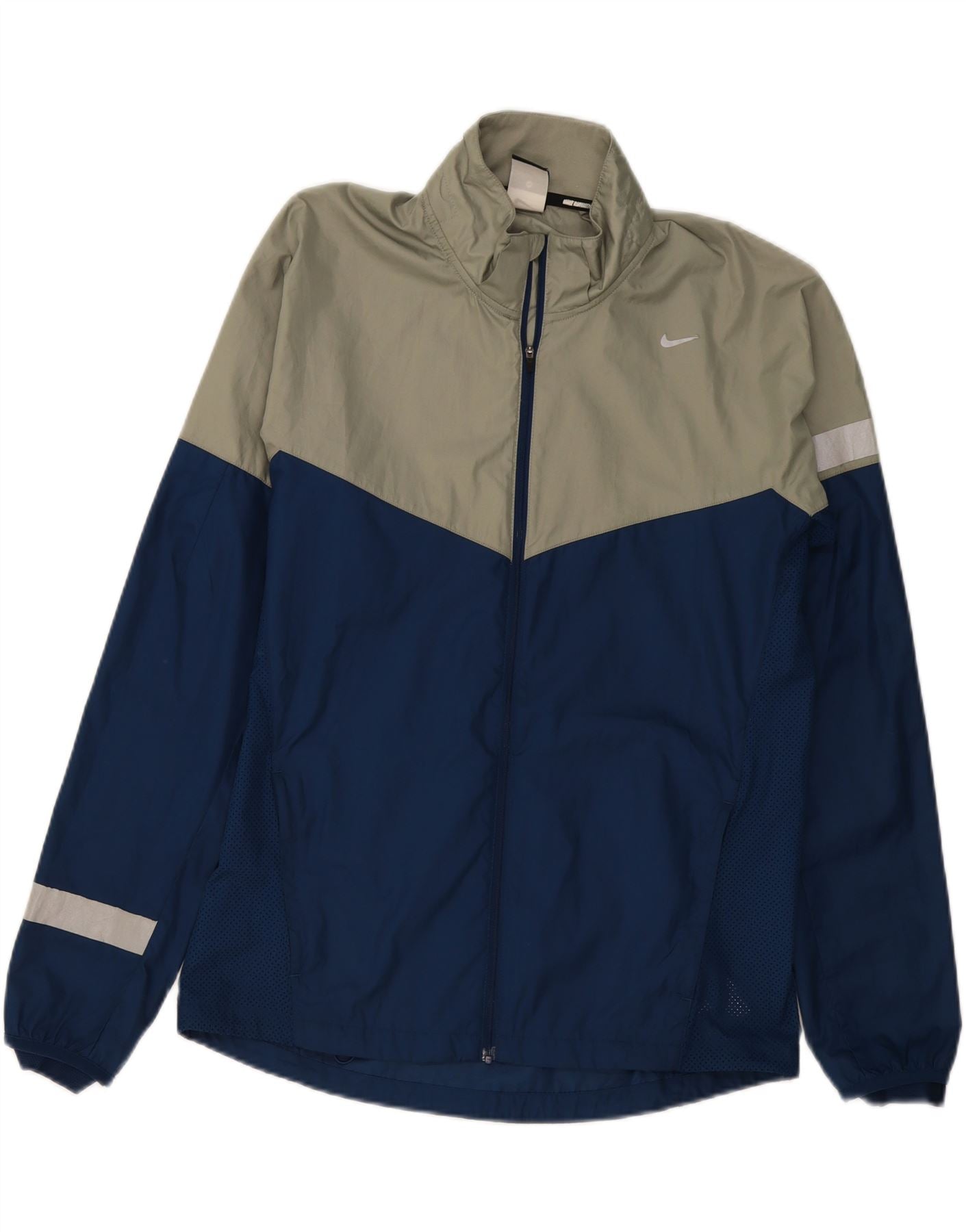 NIKE Mens Running Tracksuit Top Jacket Medium Navy Blue