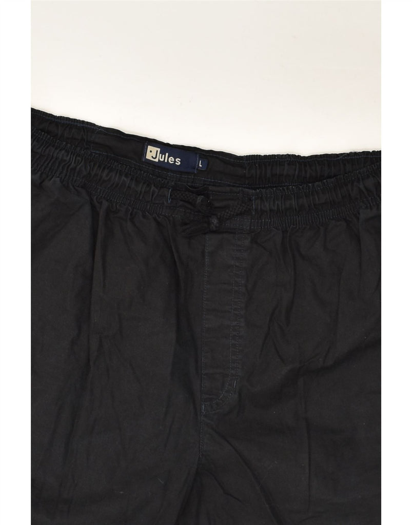 JULES Mens Sport Shorts Large Black Cotton | Vintage Jules | Thrift | Second-Hand Jules | Used Clothing | Messina Hembry 