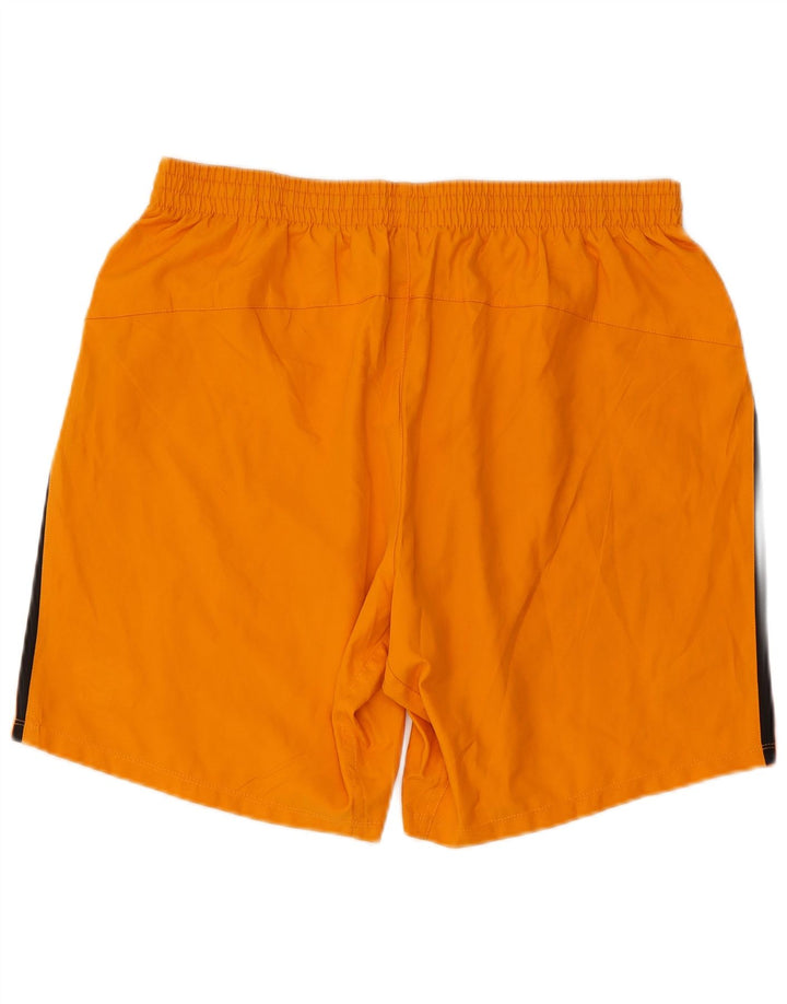 Umbro Mens Graphic Sport Shorts XL  Orange Colourblock Polyester