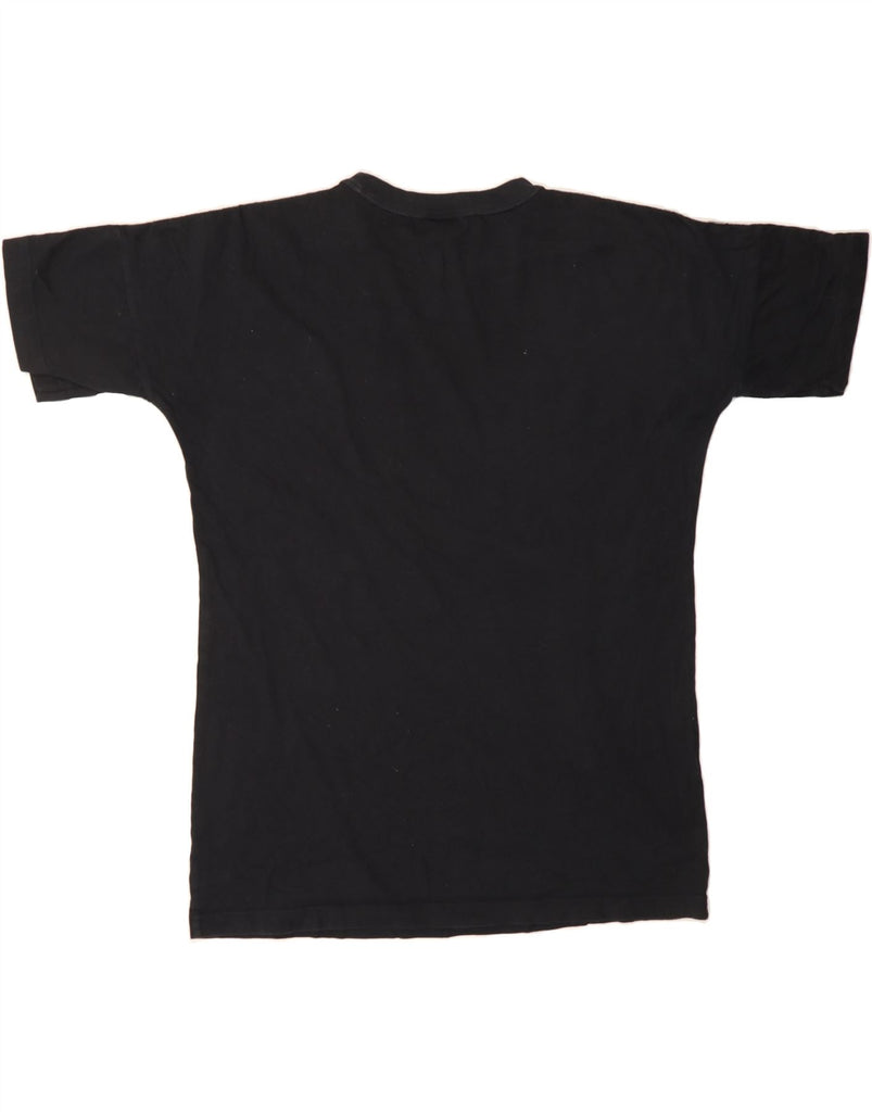 ADIDAS Womens T-Shirt Top UK 12/14 Medium Black Cotton Vintage Adidas and Second-Hand Adidas from Messina Hembry 